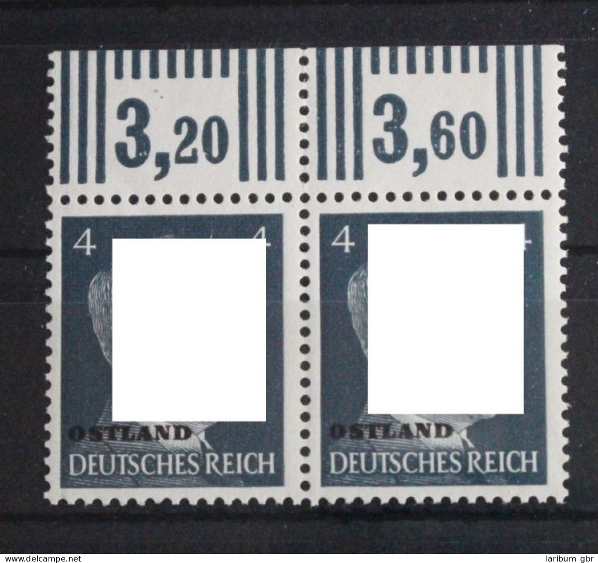 Deutsche Besetzung 2. WK Ostland 4 Postfrisch Paar Vom Oberrand #FO324 - Bezetting 1938-45