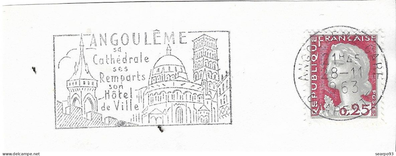 FRANCE. POSTMARK. ANGOULEME CATHEDRAL. - 1961-....
