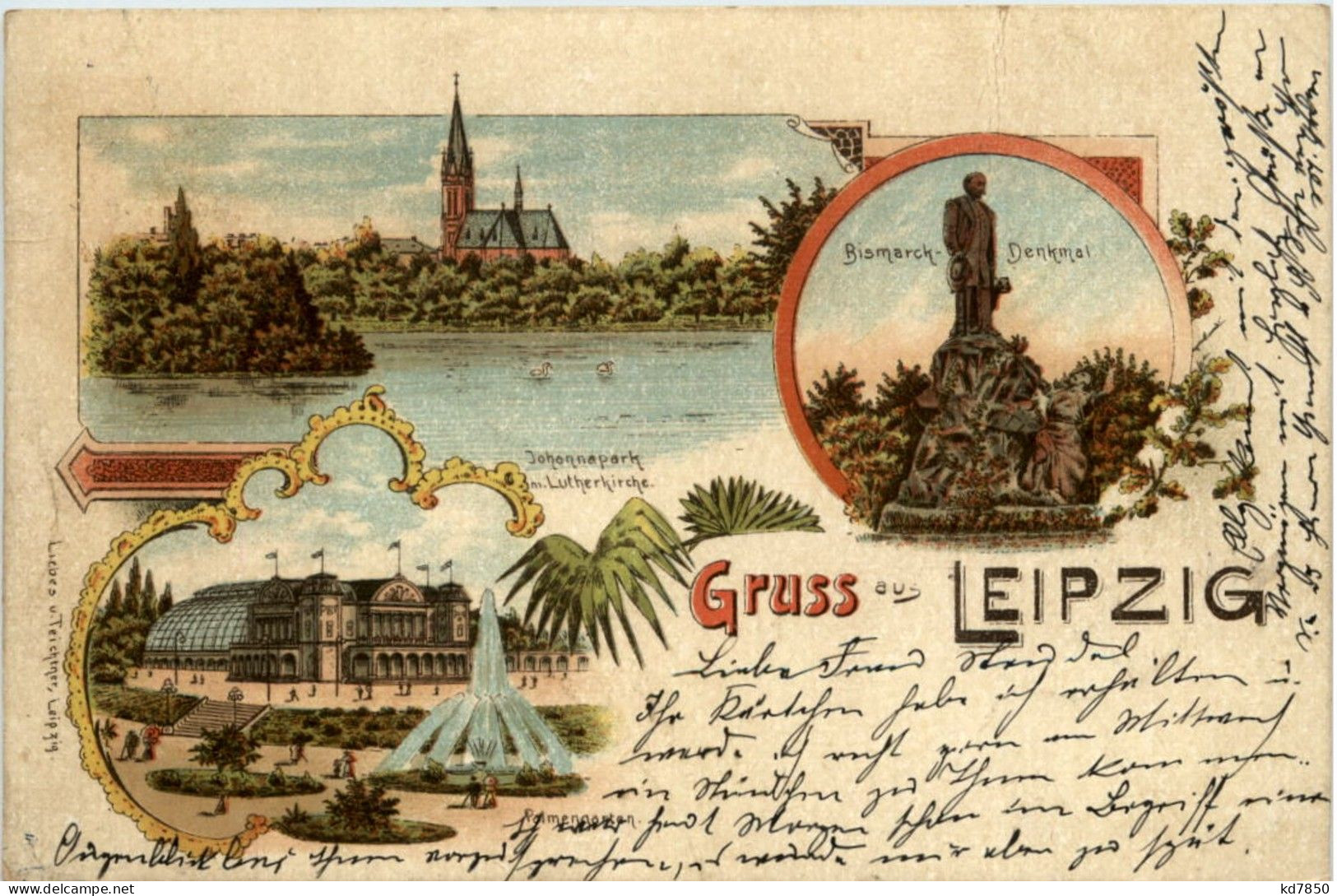 Gruss Aus Leipzig - Litho - Leipzig