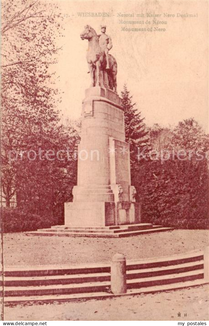 73825667 Wiesbaden Nerotal Mit Kaiser Nero Denkmal Wiesbaden - Wiesbaden