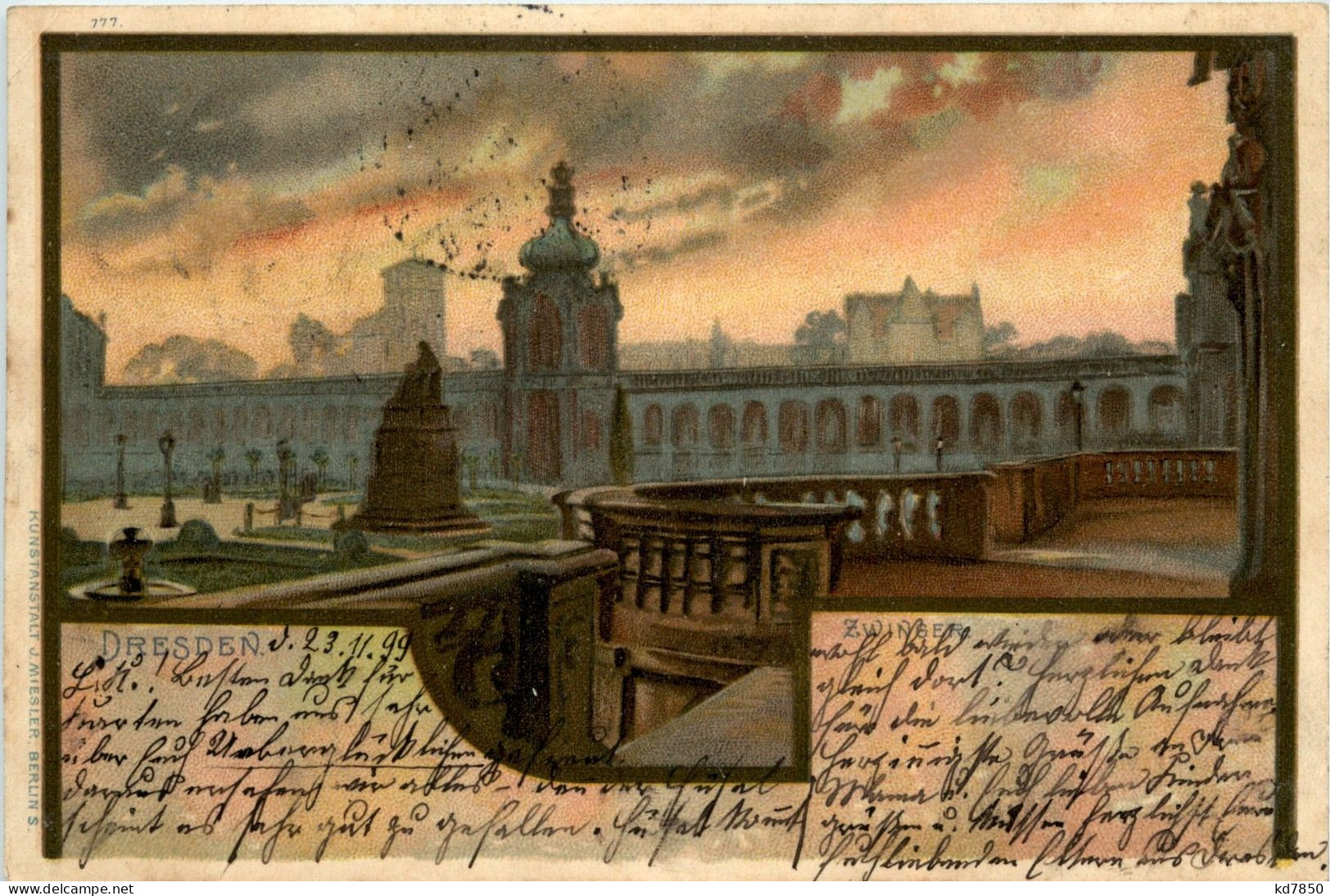 Gruss Aus Dresden - Litho - Dresden