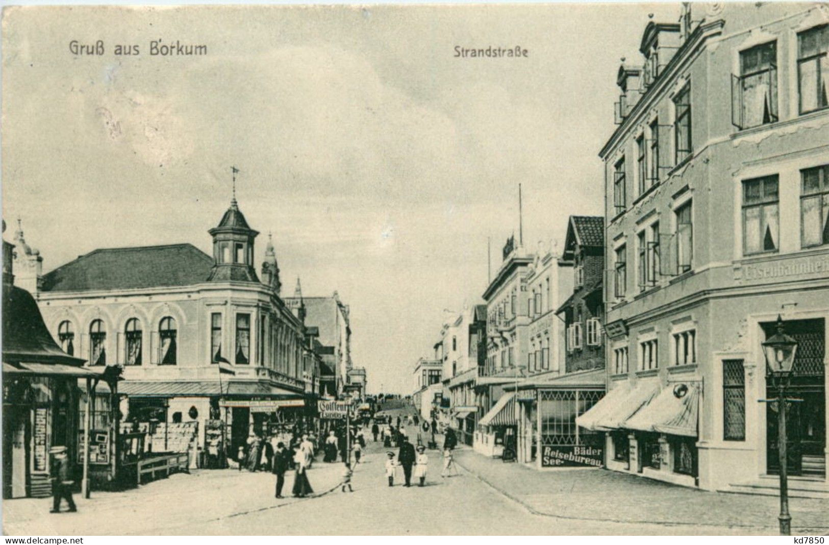 Gruss Aus Borkum - Strandstrasse - Borkum