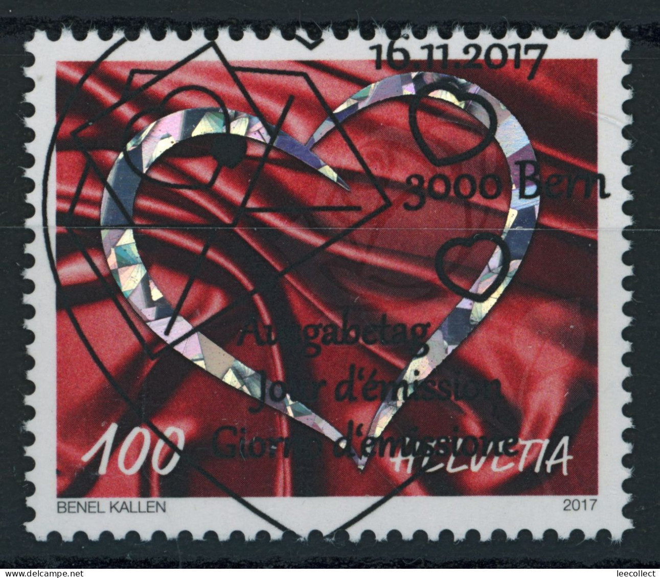 Suisse - 2017 - Liebe - Ersttag Voll Stempel ET - Usados