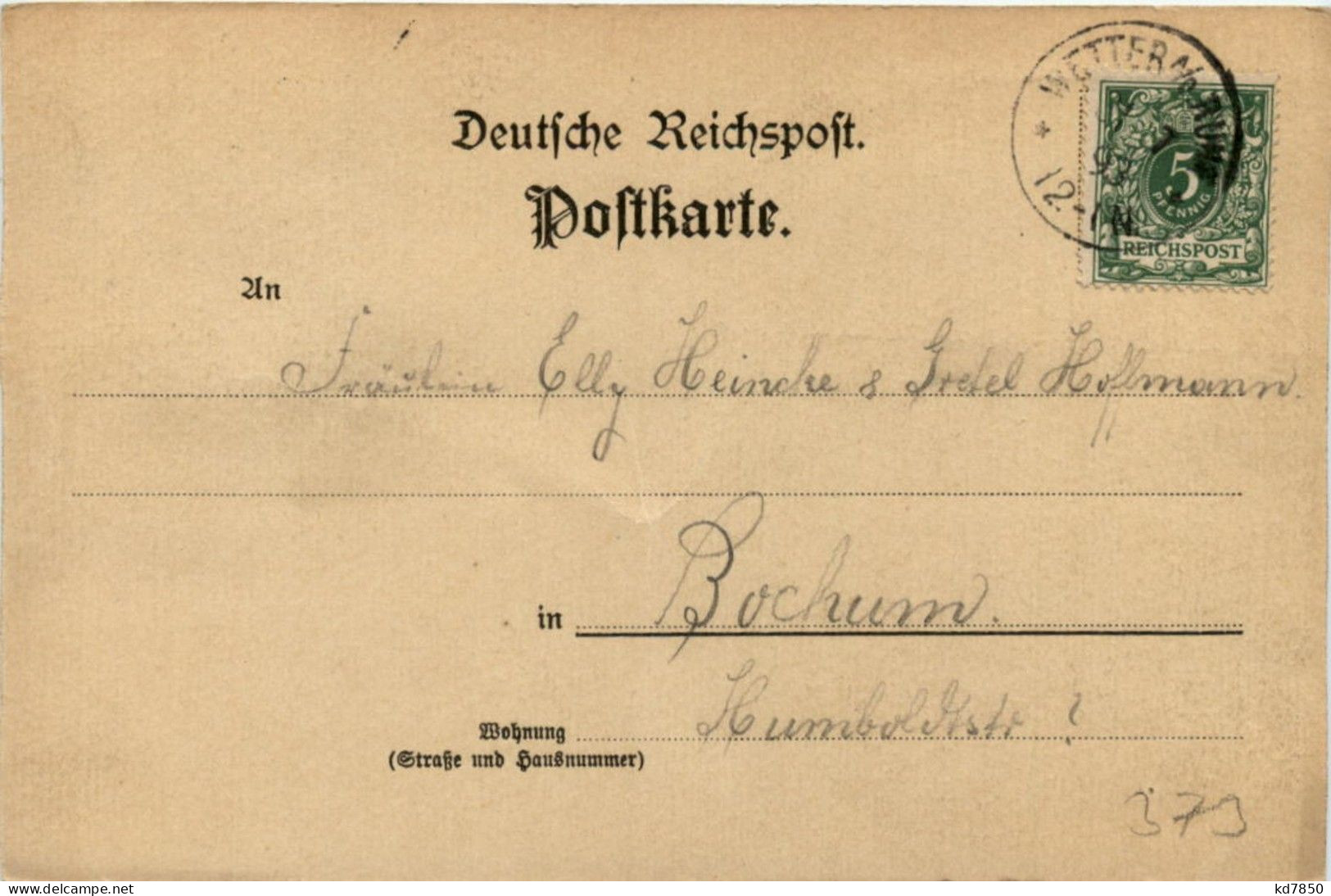 Gruss Vom Hartkortberg Wetter - Litho - Vorläufer 1893 - Wetter