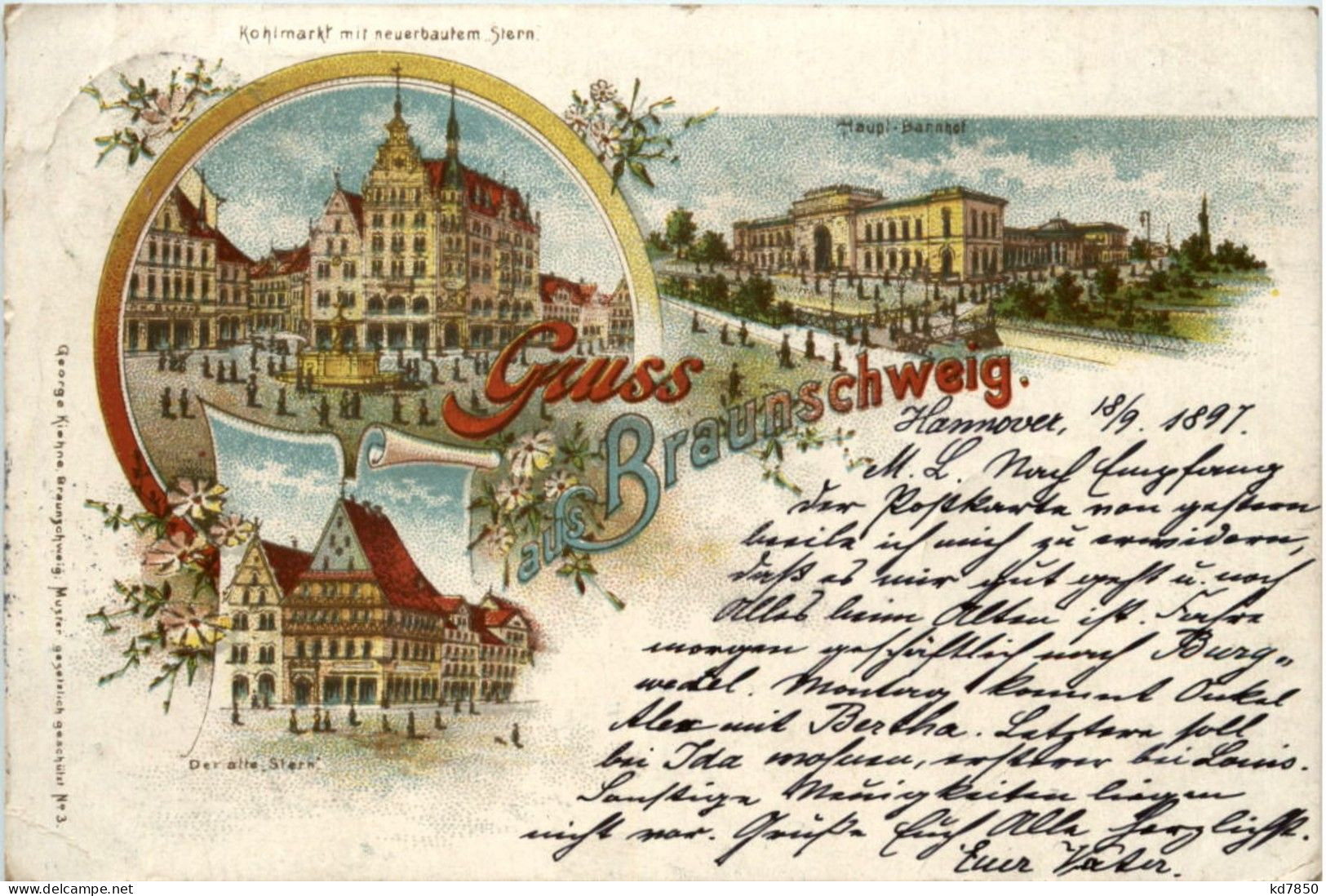 Gruss Aus Braunschweig - Litho 1897 - - Braunschweig