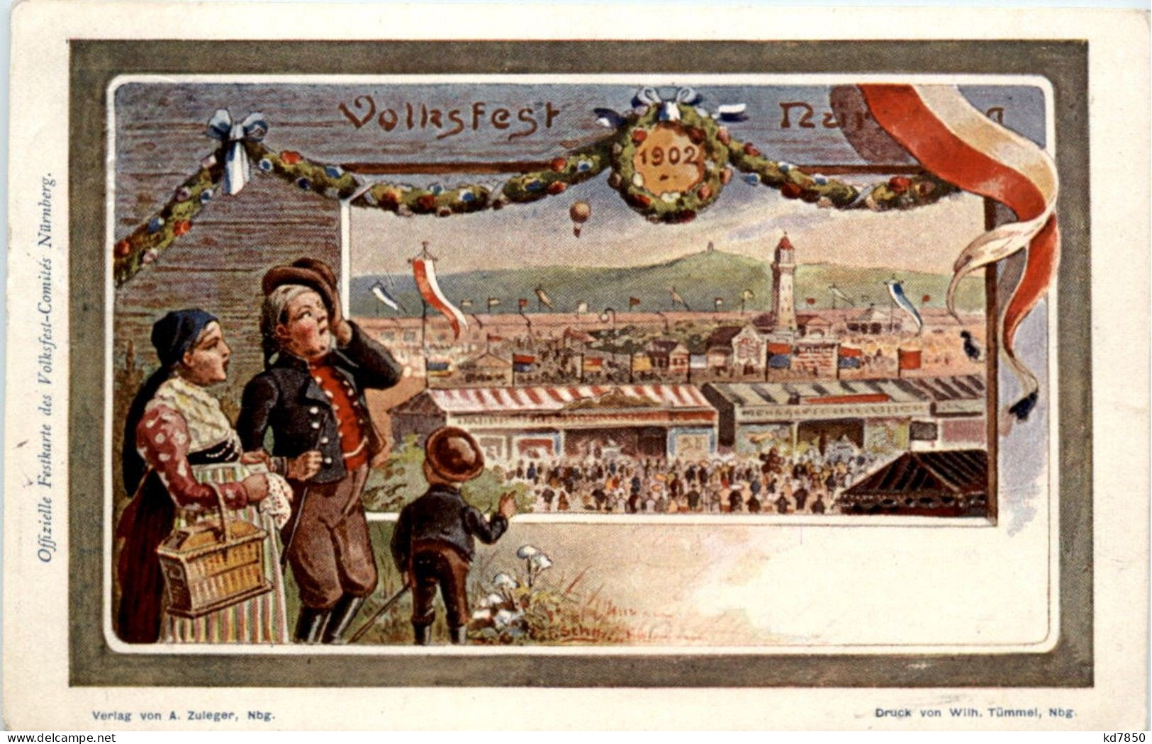 Volkfest Nürnberg 1902 - Ganzsache - Nürnberg