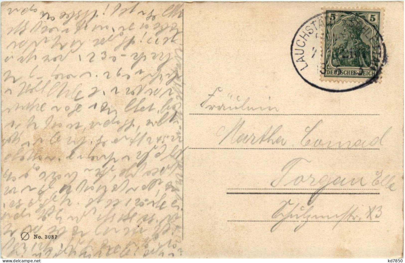 25 Jähriges Regierungs Jubiläum Kaiser Wilhelm II 1913 - Bahnpost Stempel - Familles Royales