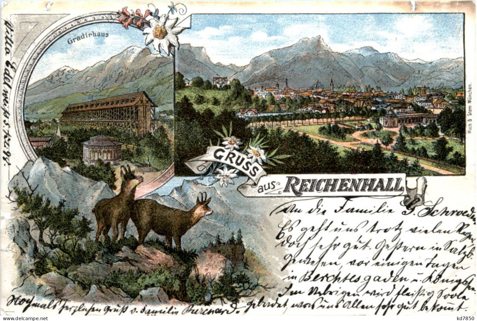 Gruss Aus Reichenhall - Litho - Bad Reichenhall