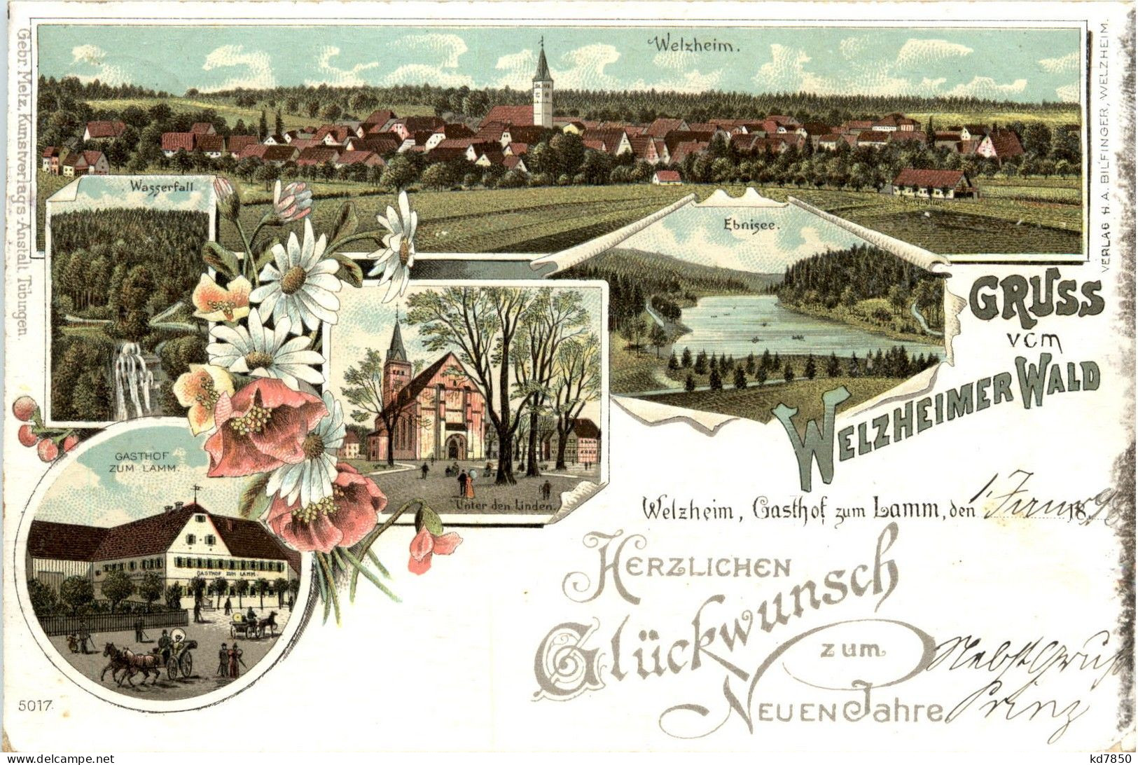 Gruss Vom Welzheimer Wald - Welzheim - Litho - Waiblingen