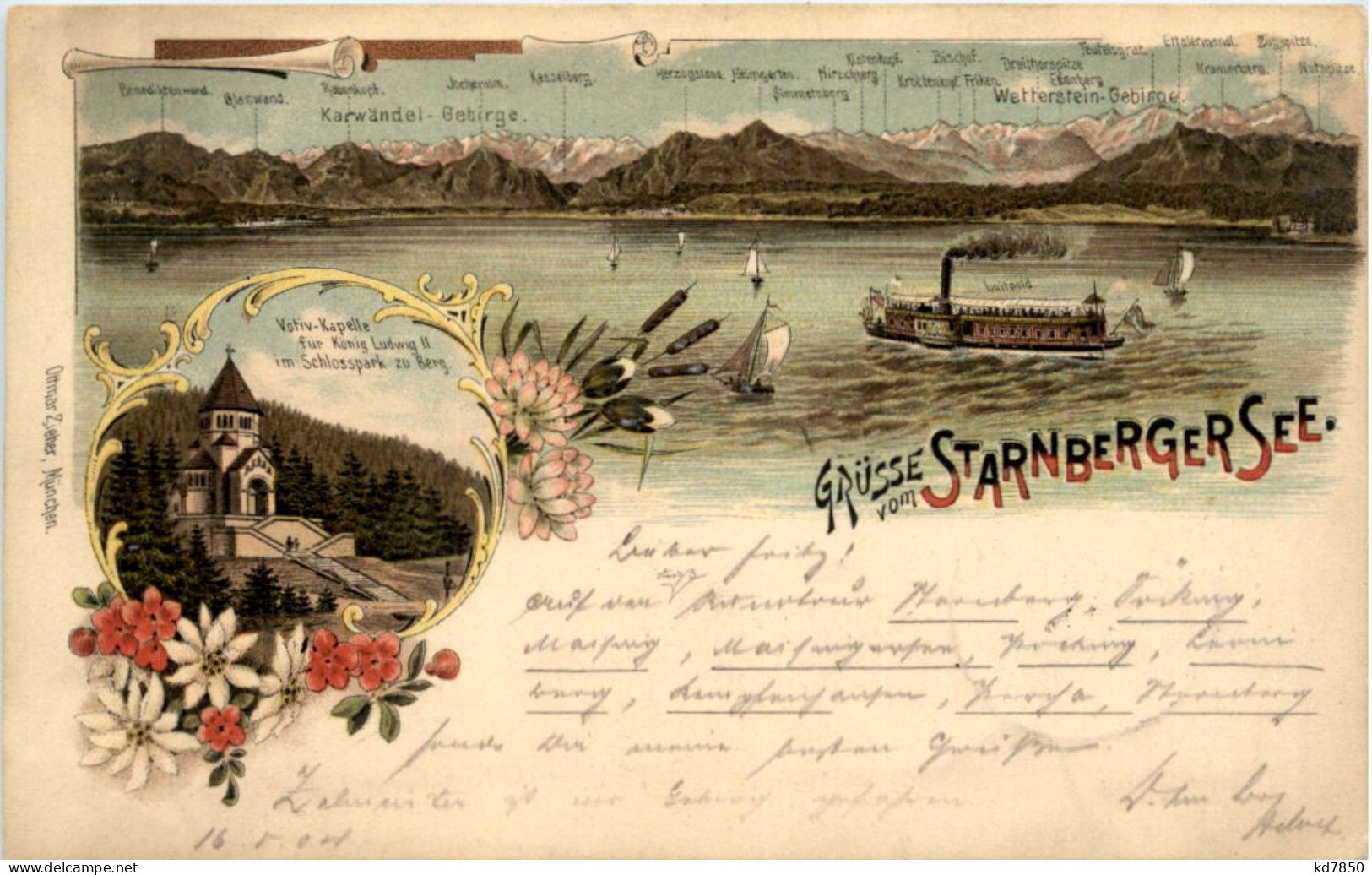 Guss Vom Starnberger See - Litho - Starnberg