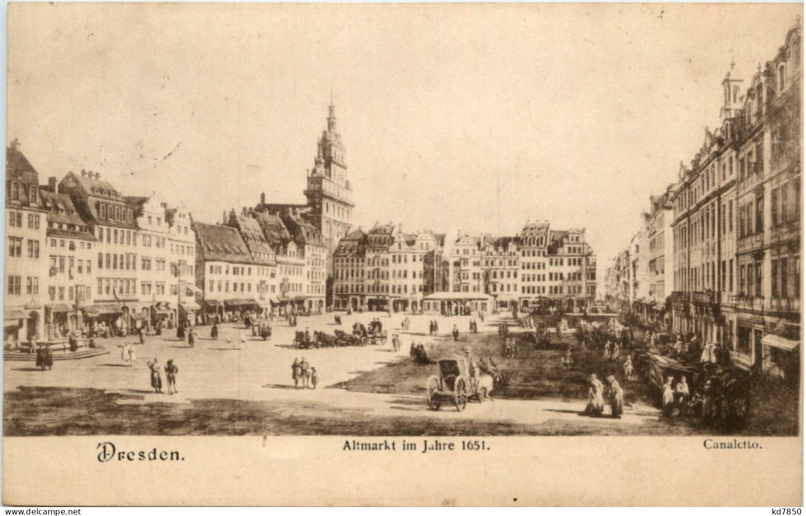 Dresden - Altmarkt Im Jahre 1651 - Dresden