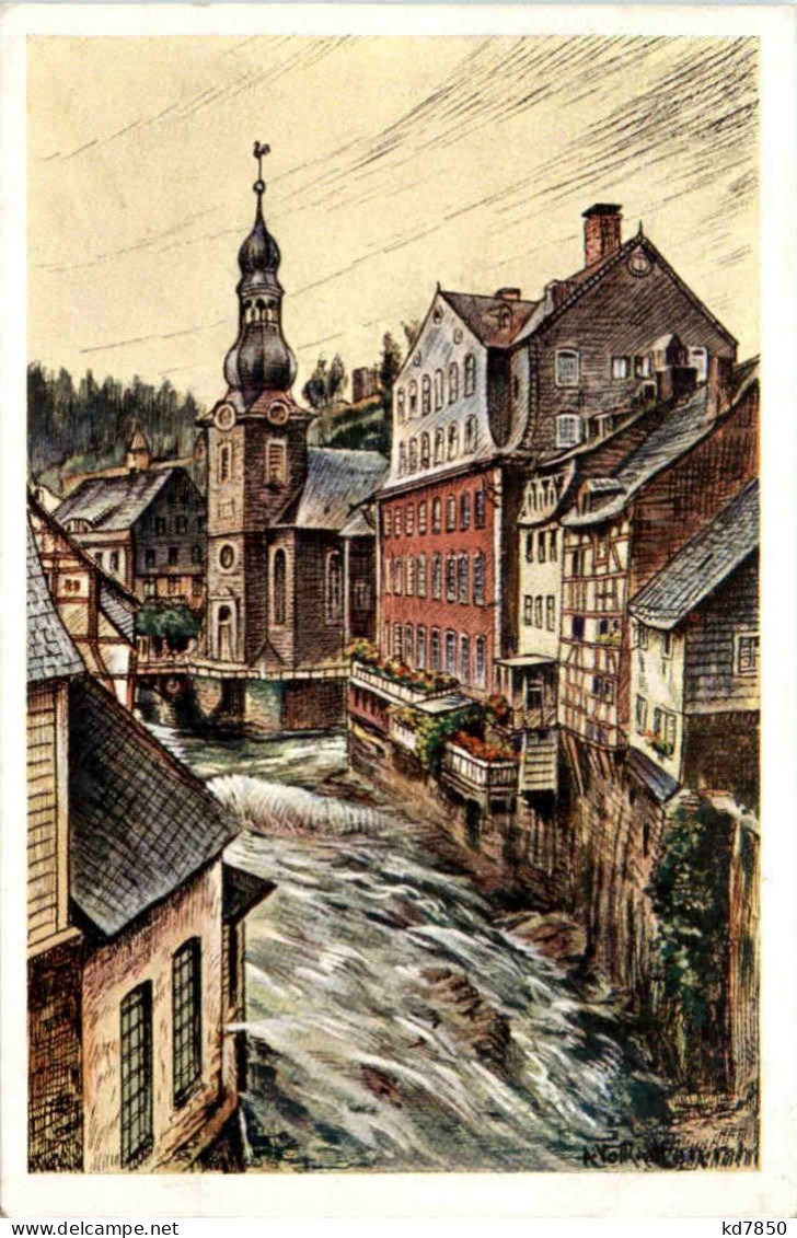 Montjoie - Künstlerkarte - Monschau