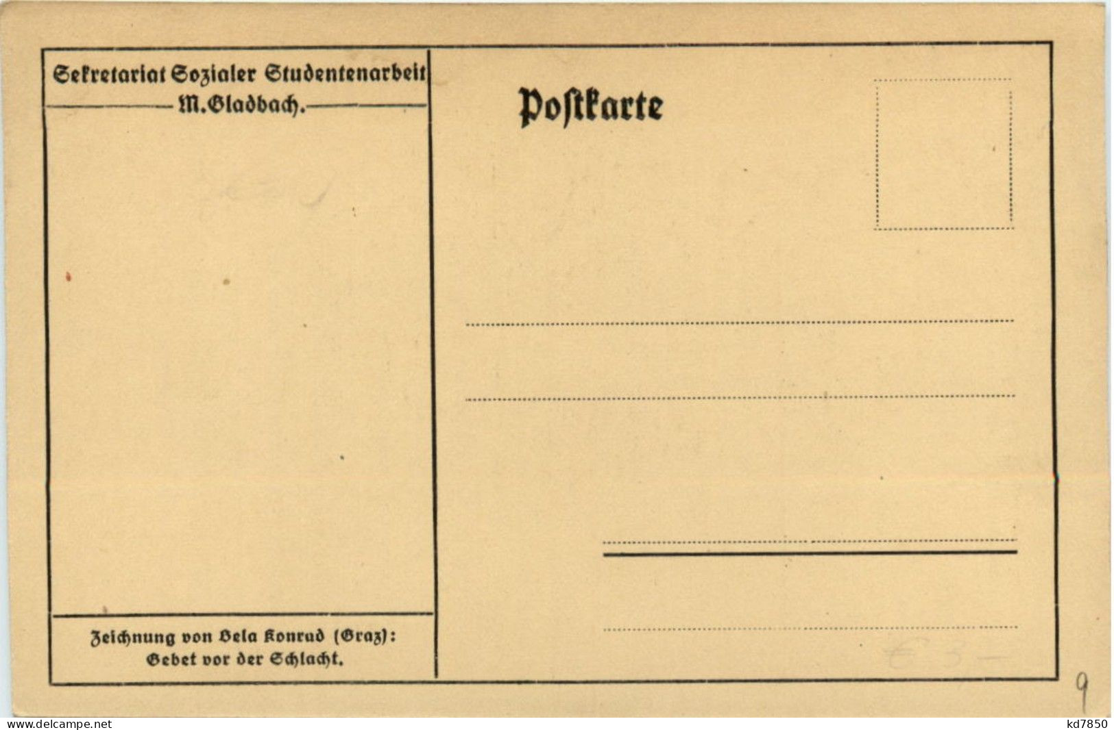 WK 1 - Gebet Vor Der Schlacht - Weltkrieg 1914-18