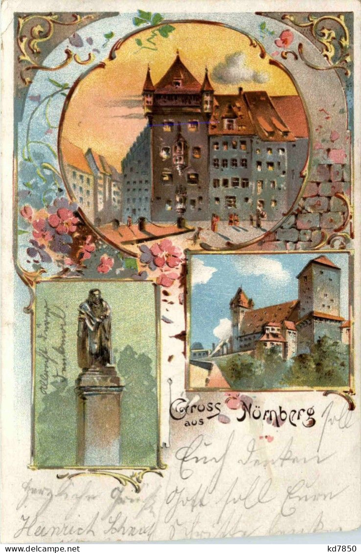 Gruss Aus Nürnberg - Litho - Nürnberg