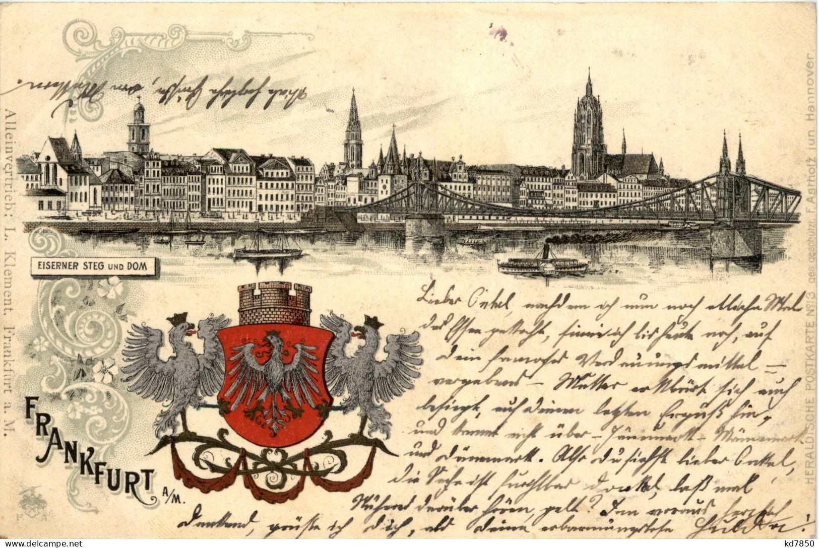 Gruss Aus Frankfurt - Litho - Frankfurt A. Main