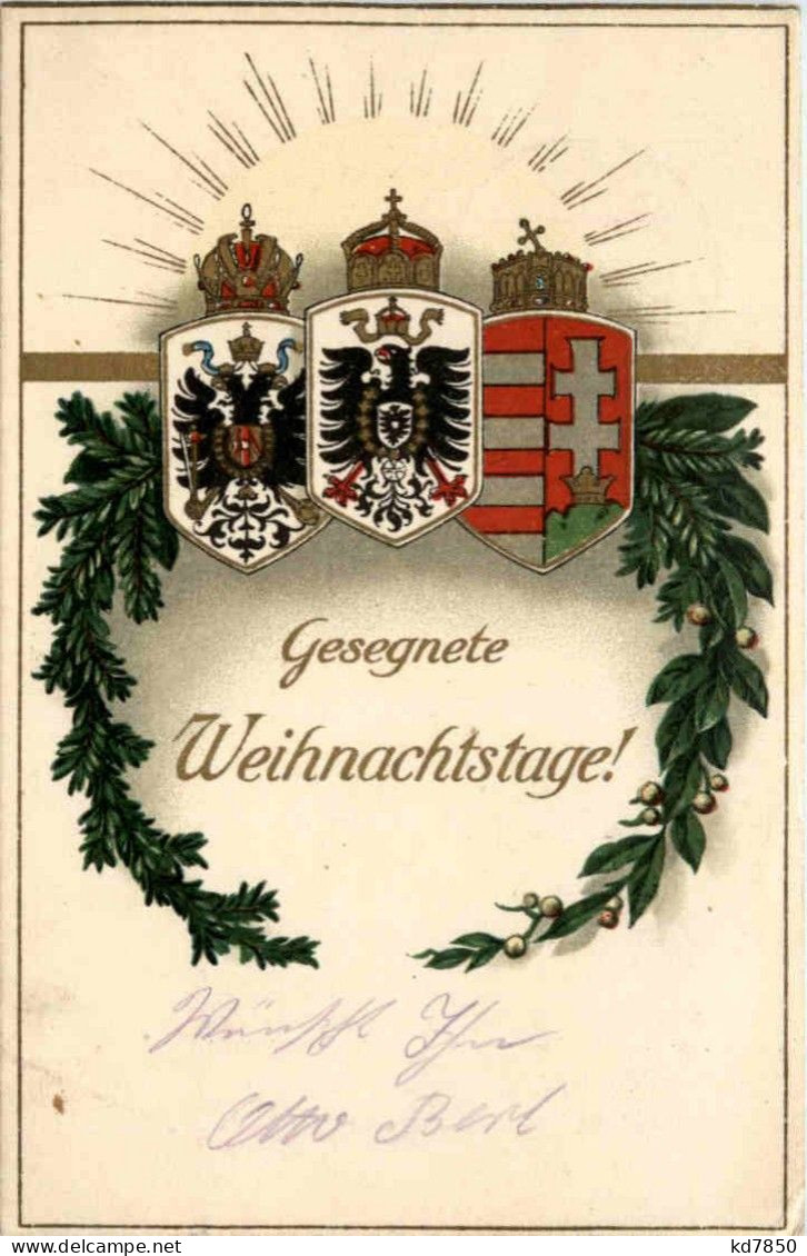 Gesegnete Weihnachten - Feldpost - Weltkrieg 1914-18