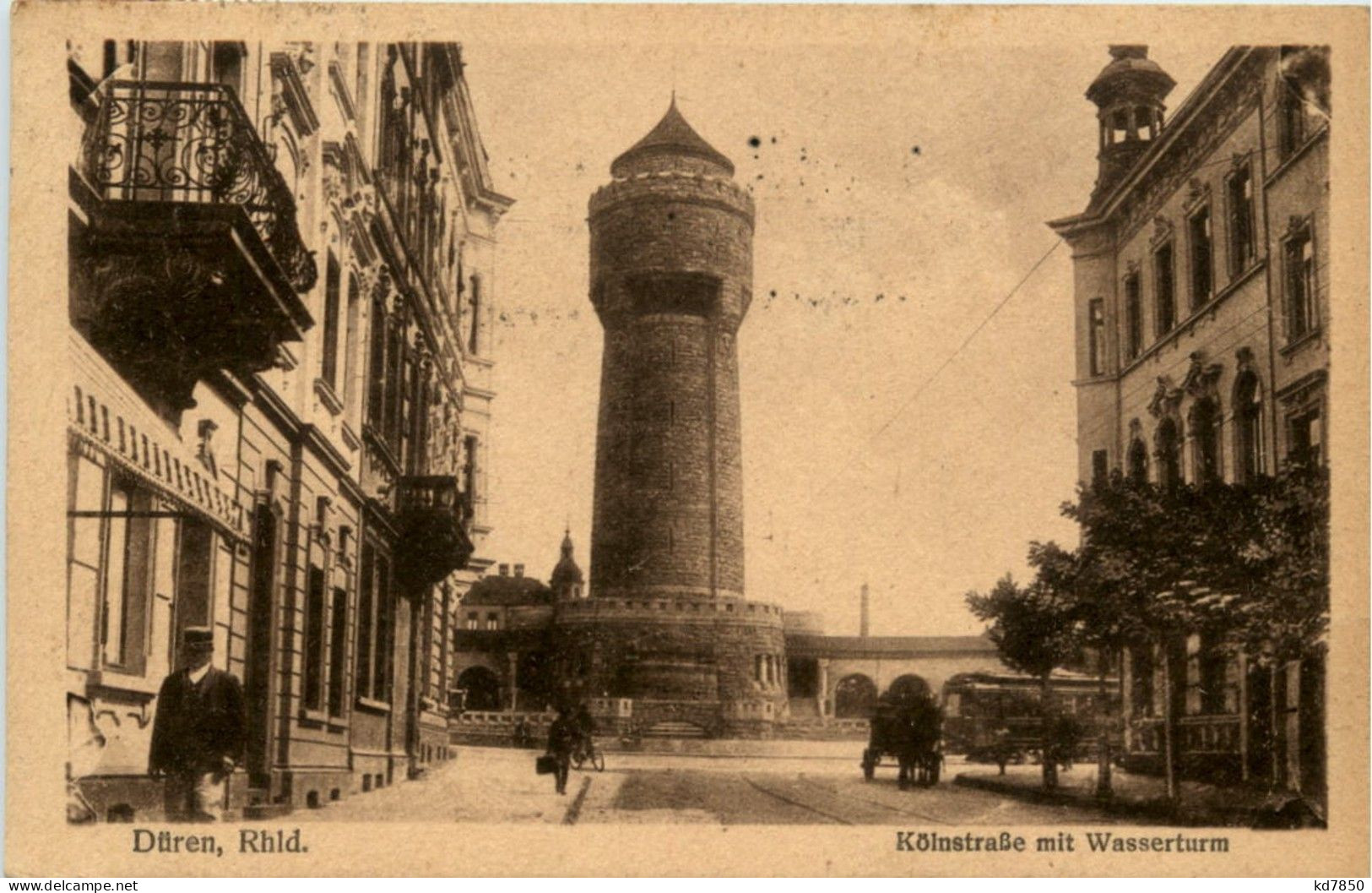 Düren - Kölnstrasse Mit Wasserturm - Düren