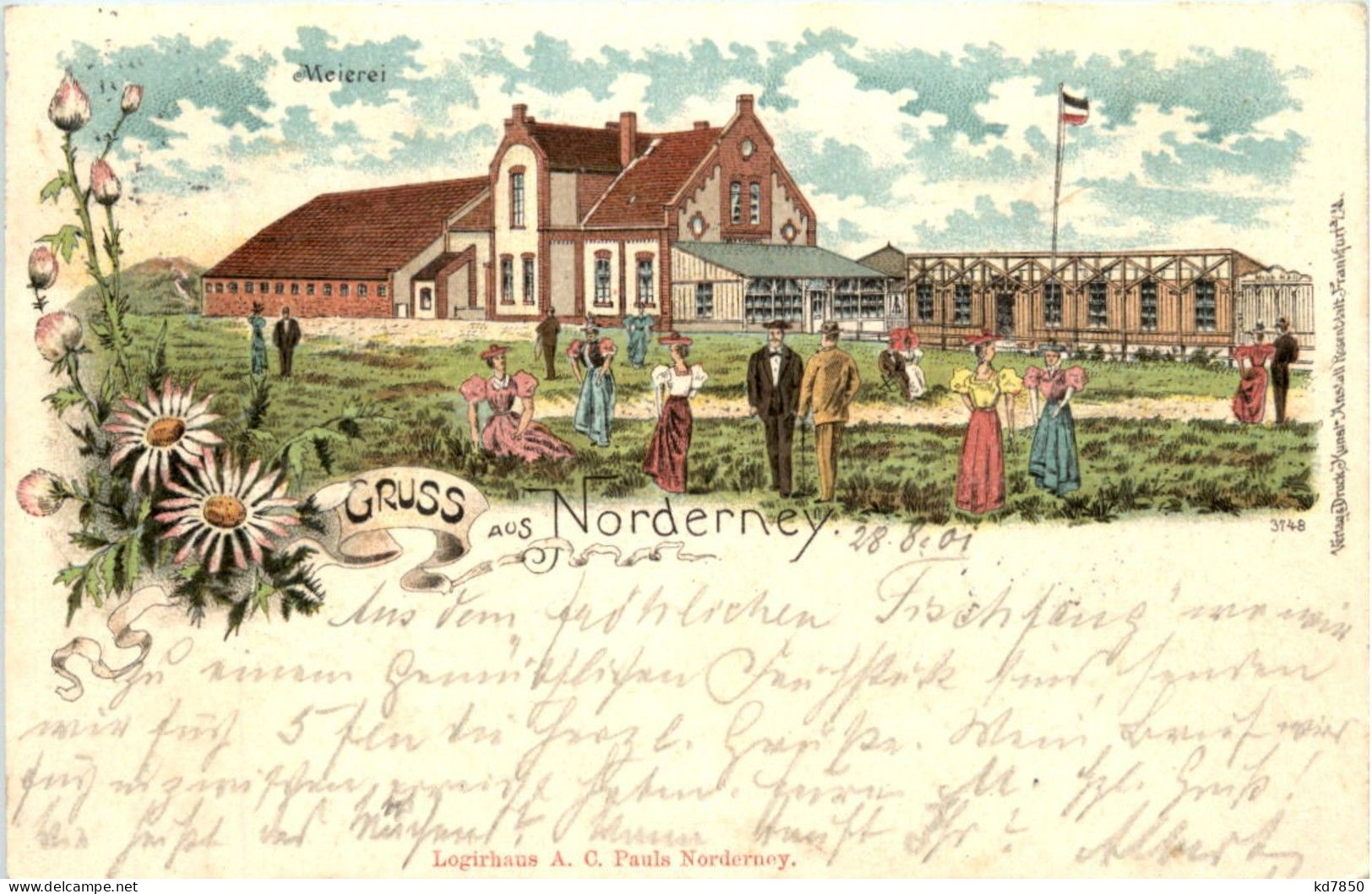 Gruss Aus Norderney - Litho - Norderney