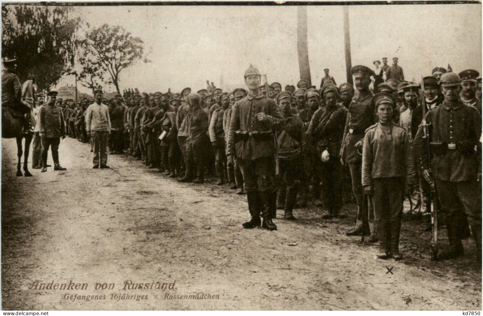 Andenken An Russland - Gefangenes 16 Jähriges Russenmädchen - Weltkrieg 1914-18