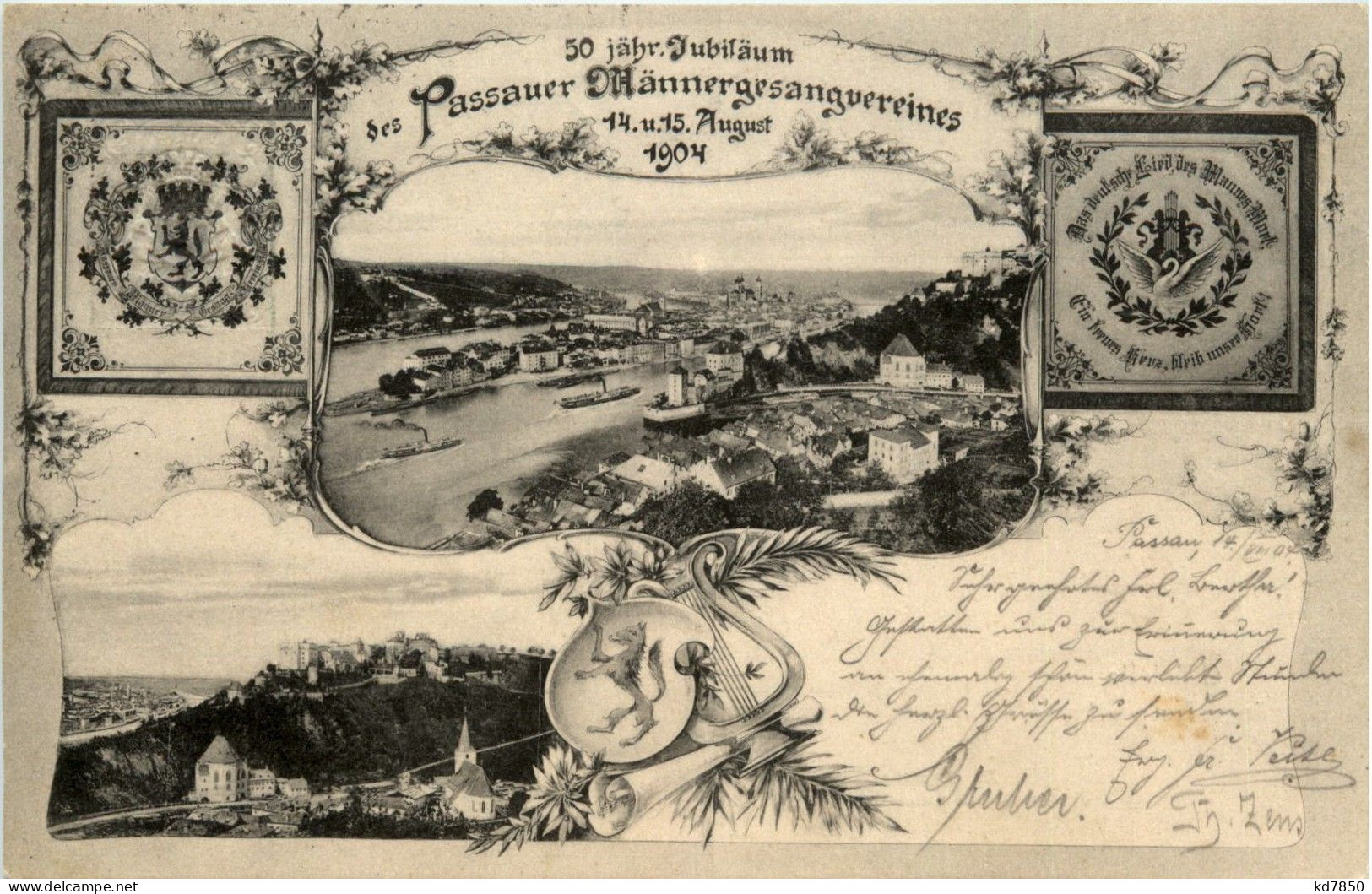 50 Jähr. Jubiläum Des Passauer Männergesangvereins 1904 - Passau