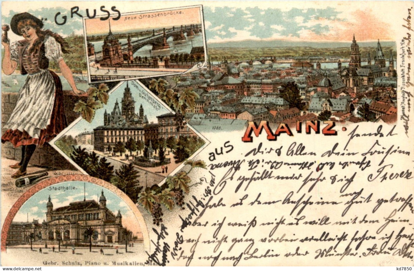 Gruss Aus Mainz - Litho - Mainz