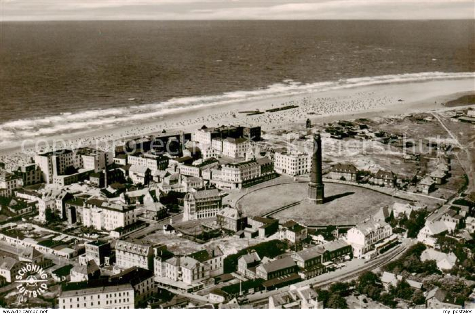 73824035 Borkum Nordseeheilbad Fliegeraufnahme  - Borkum