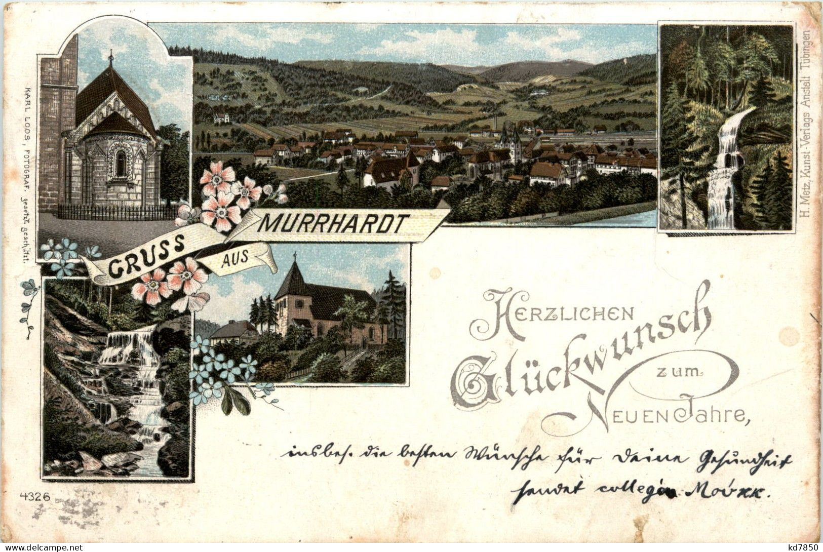 Gruss Aus Murrhardt - Litho - Waiblingen