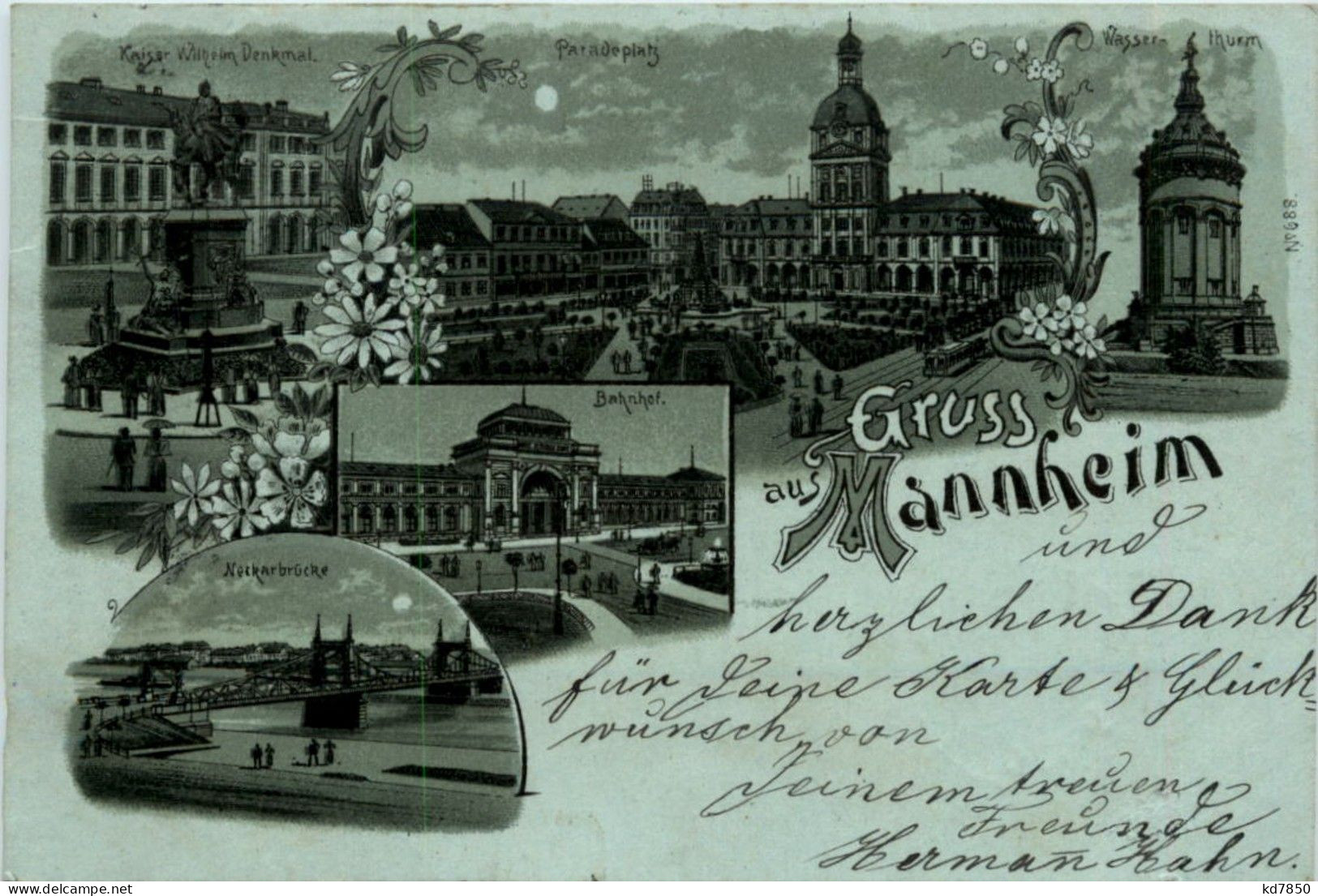 Gruss Aus Mannheim - Litho - Mannheim