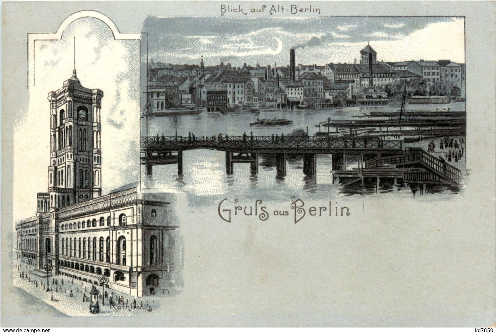 Gruss Aus Berlin - Litho - Otros & Sin Clasificación