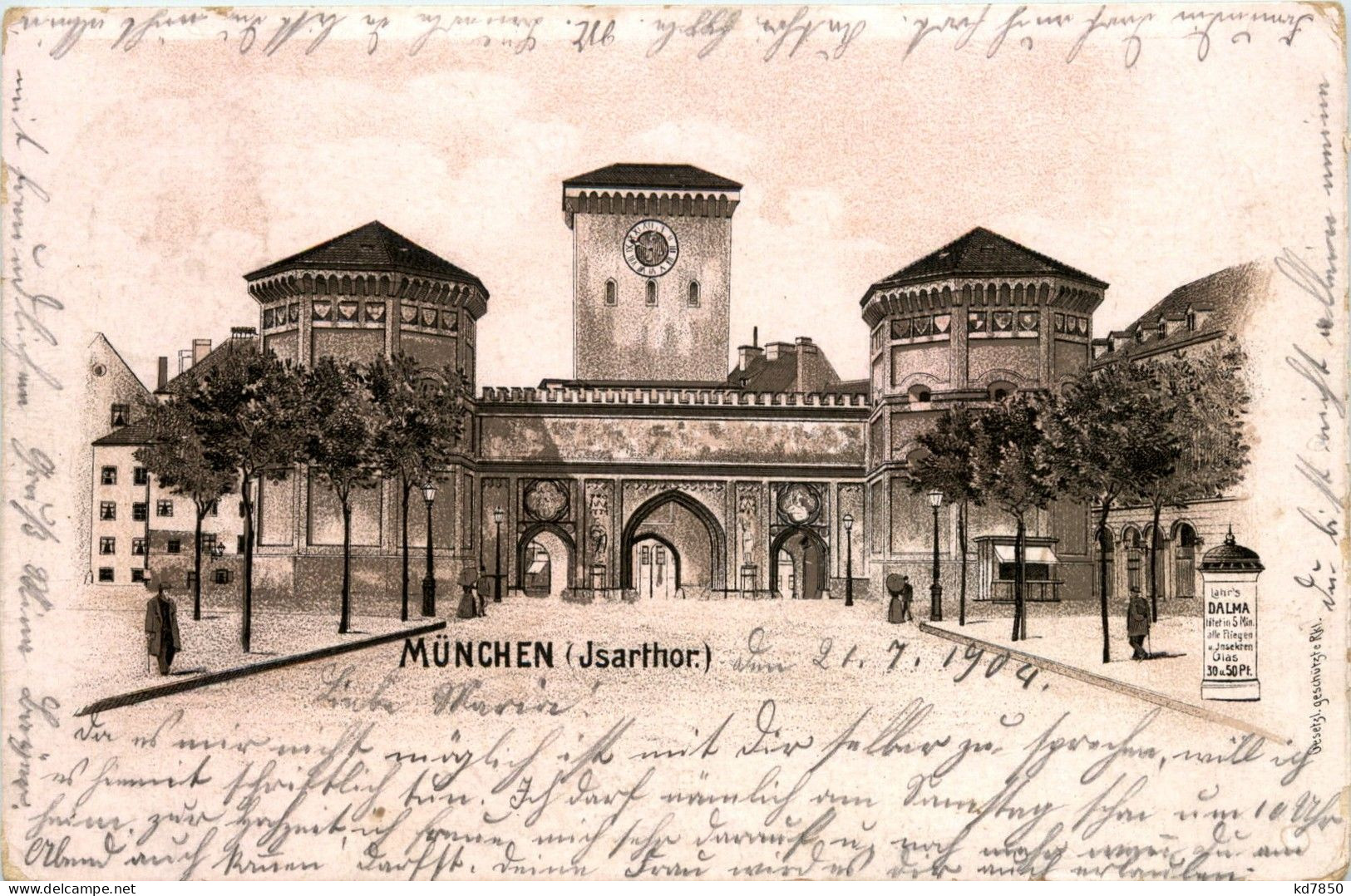 München - Isarthor - Litho - Muenchen