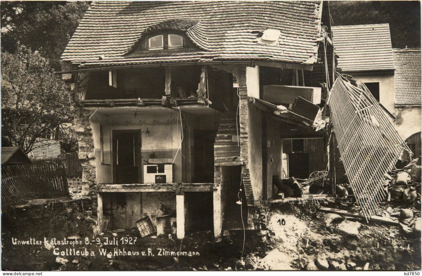 Bad Gottleuba - Unwetter Katastrophe 1927 - Bad Gottleuba-Berggiesshübel