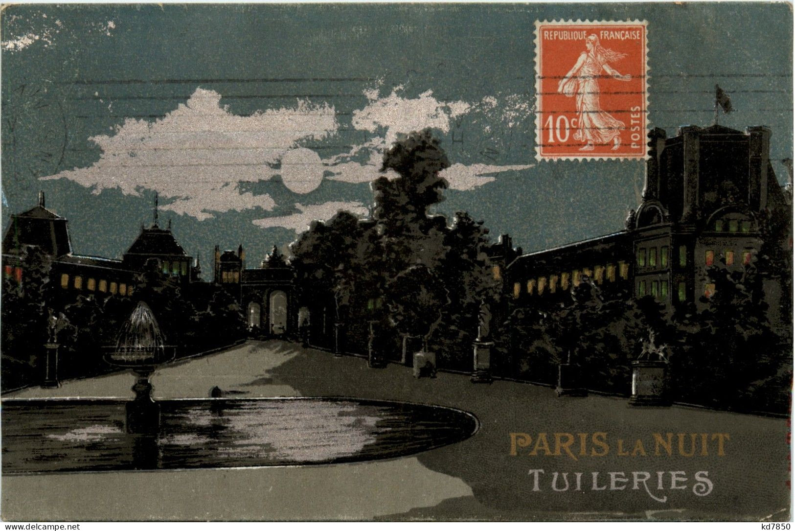 Paris La Nuit - Tuileries - Parigi By Night