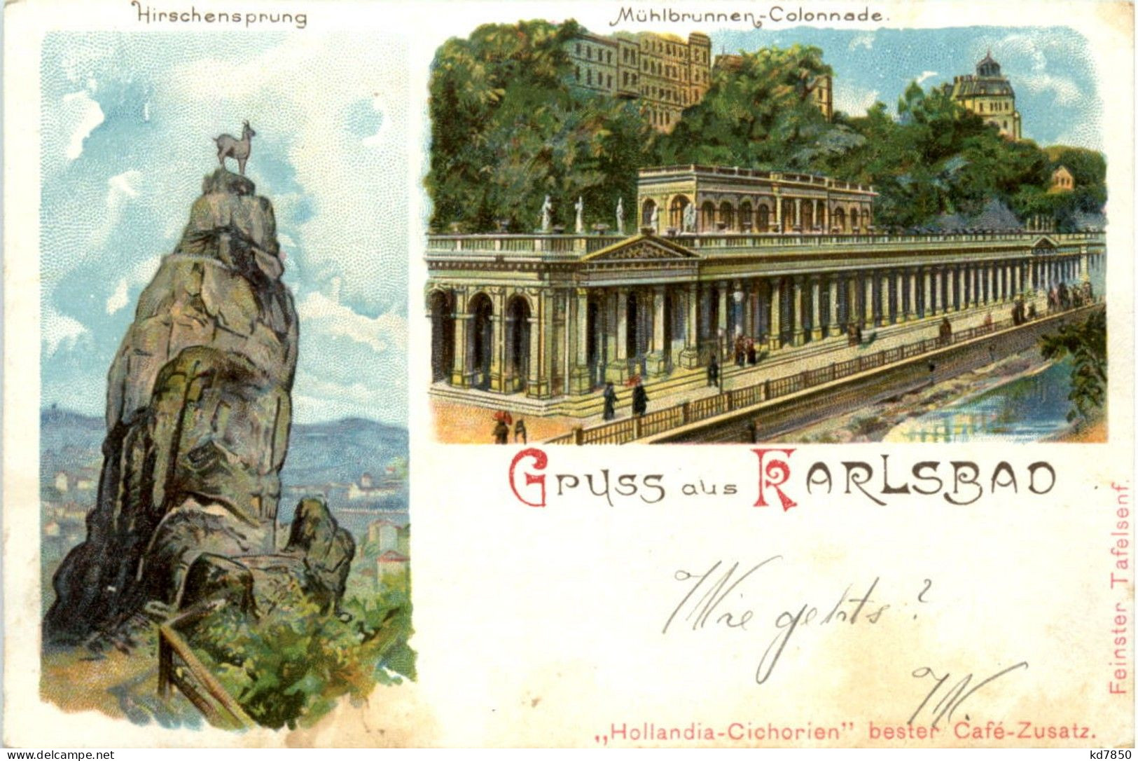 Gruss Aus Karlsbad - Litho - República Checa