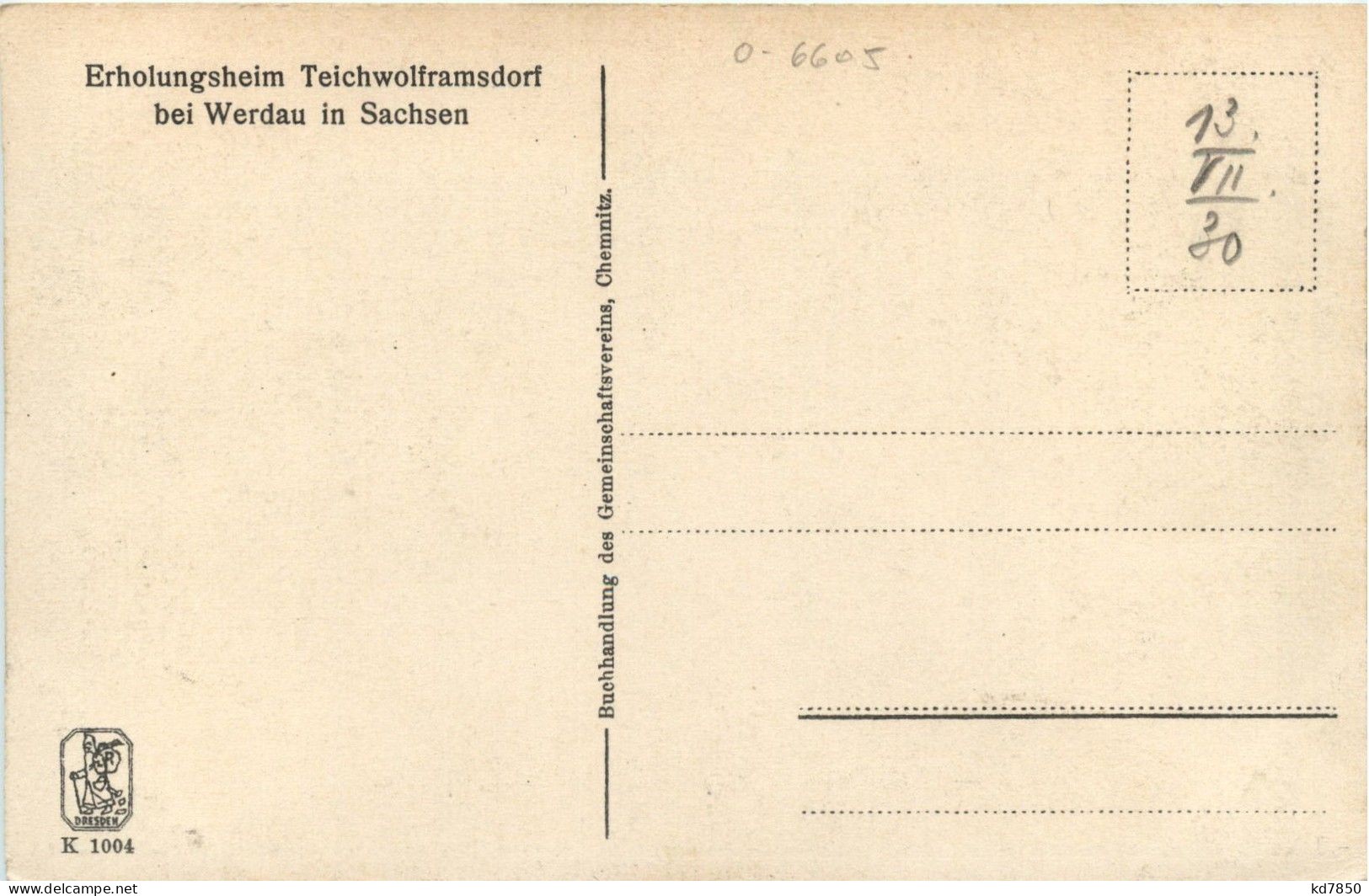 Teichwolframsdorf Bei Werdau - Werdau