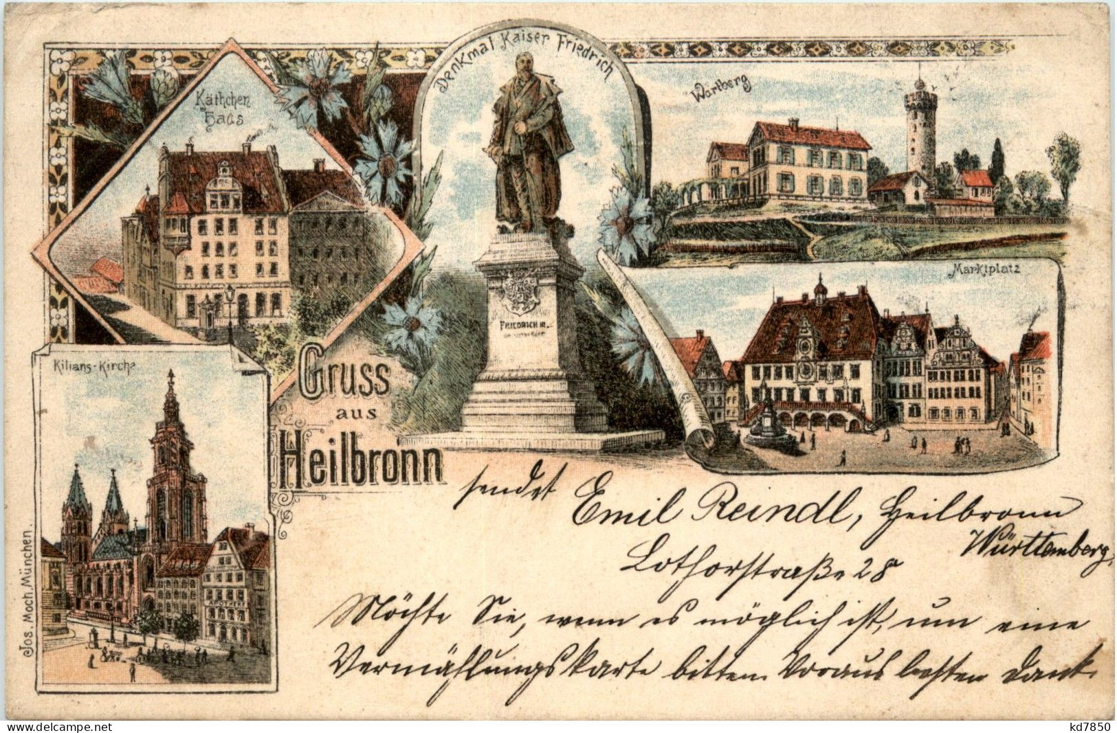 Gruss Aus Heilbronn - Litho 1896 - Heilbronn