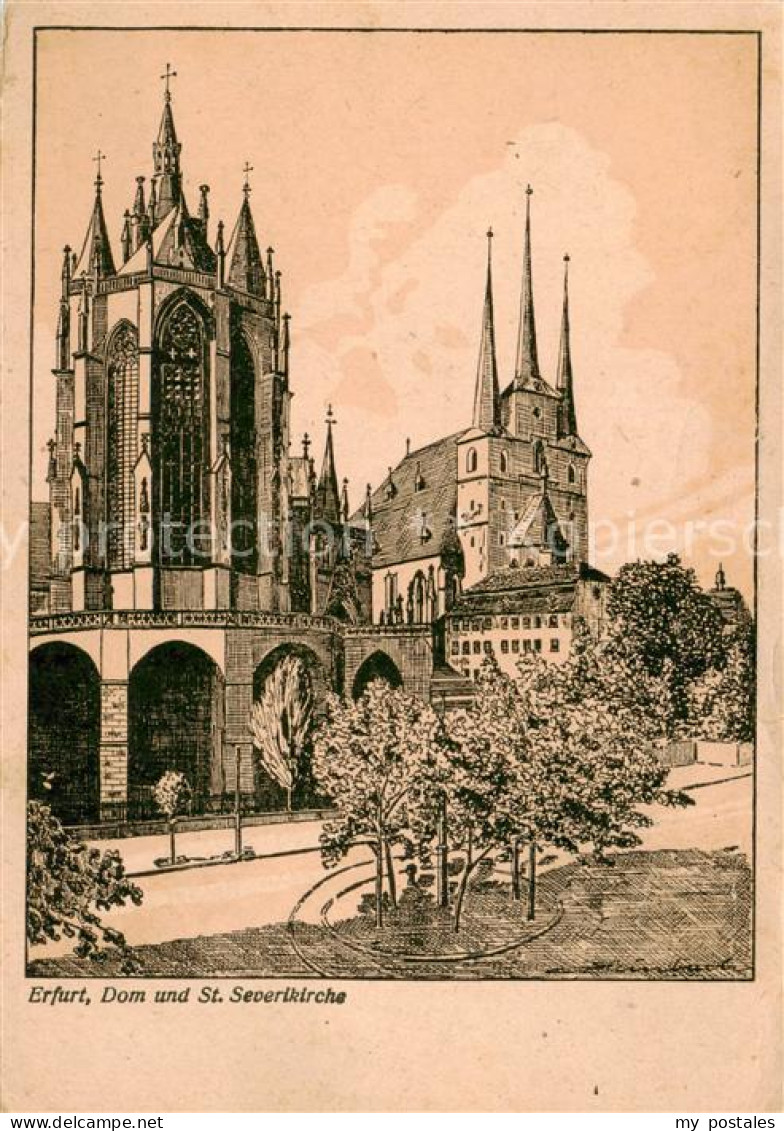 73823954 Erfurt Dom Und St Severikirche Erfurt - Erfurt