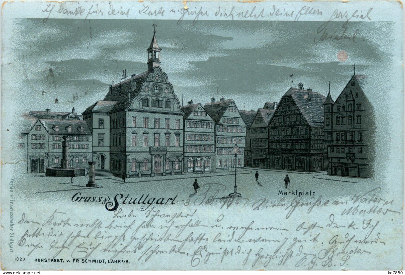 Gruss Aus Stuttgart - Litho - Stuttgart