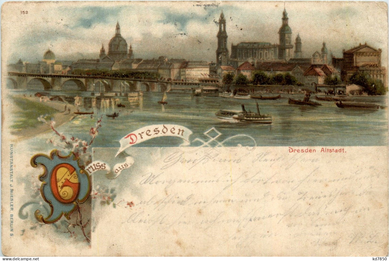 Gruss Aus Dresden - Litho - Dresden