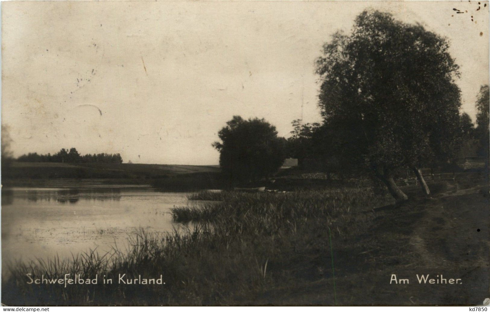 Schwefelbad In Kurland - Feldpost - Letland