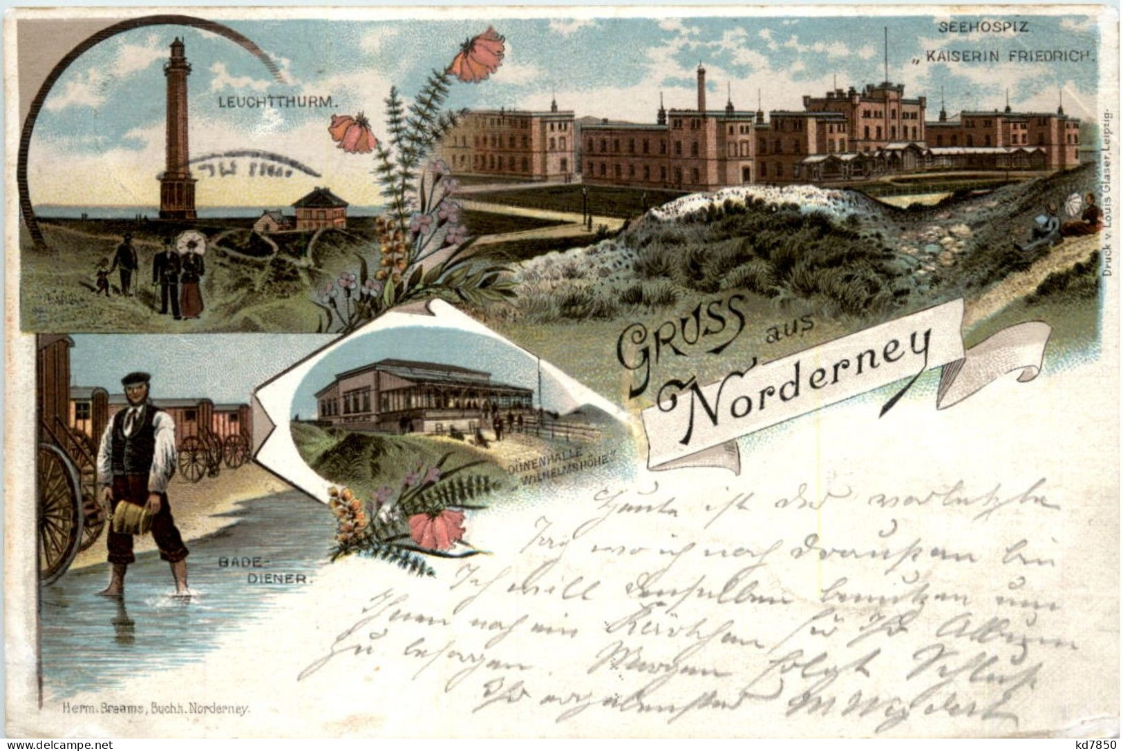 Gruss Aus Norderney - Litho - Bahnpost - Norderney