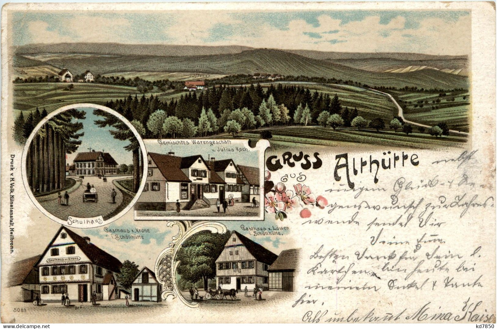 Gruss Aus Althütte - Litho - Waiblingen