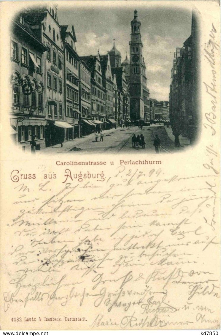 Gruss Aus Augsburg - Carolinenstrasse - Augsburg