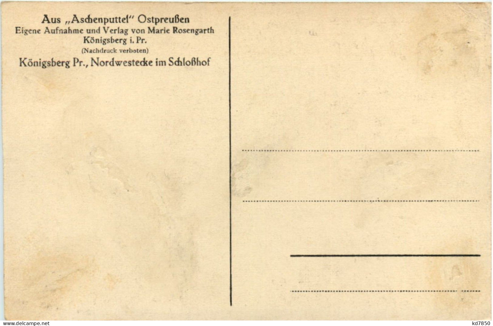 Königsberg - Nordwestecke Im Schlosshof - Ostpreussen