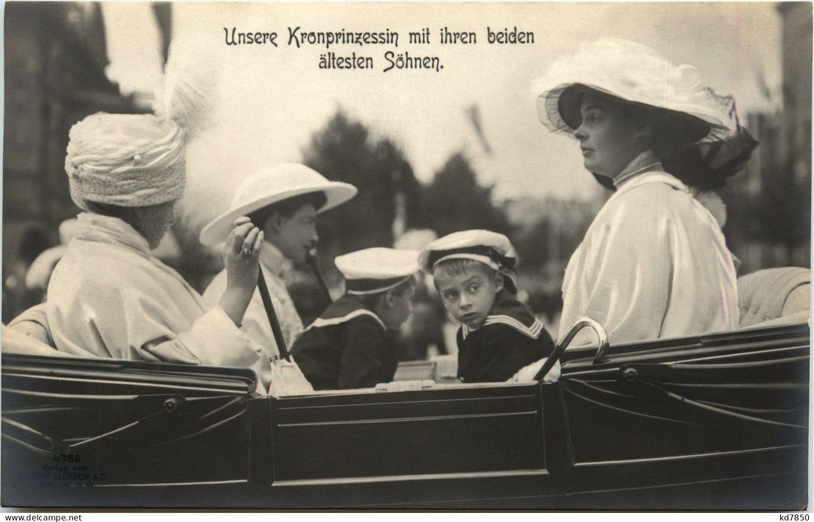 Kronprinzessin Cecilie Mit Söhnen - Familles Royales