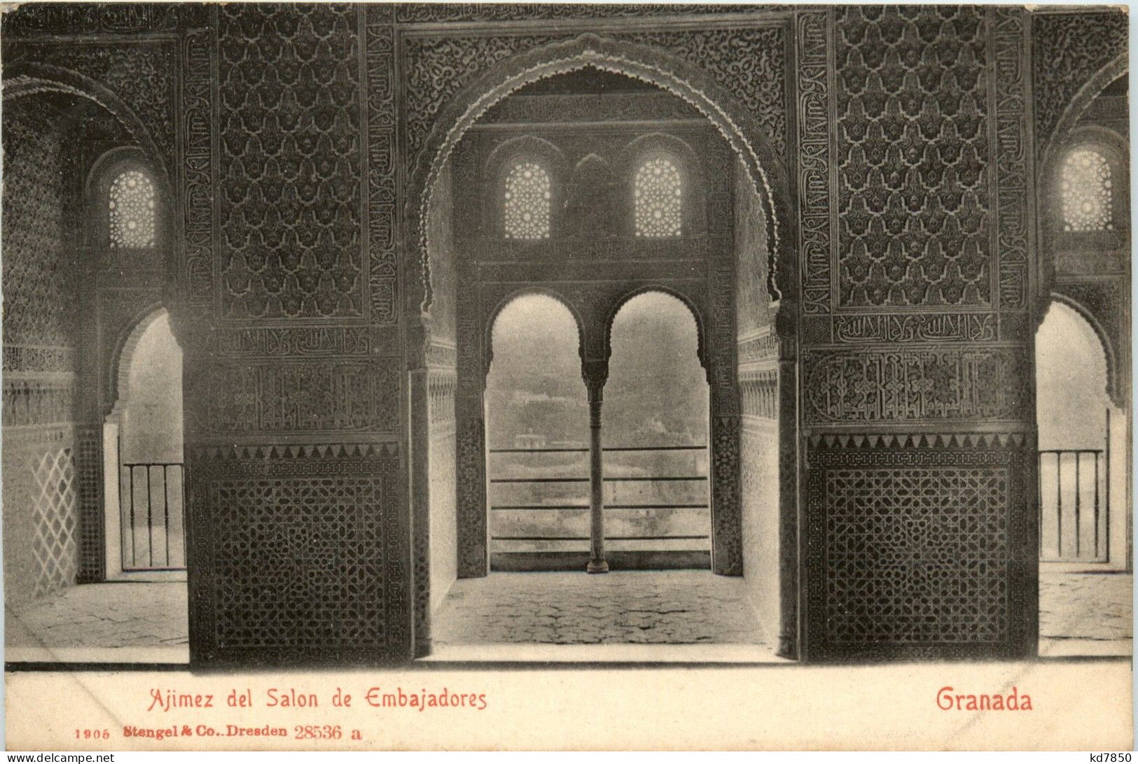 Granada - Ajimez Del Salon De Embajadores - Granada