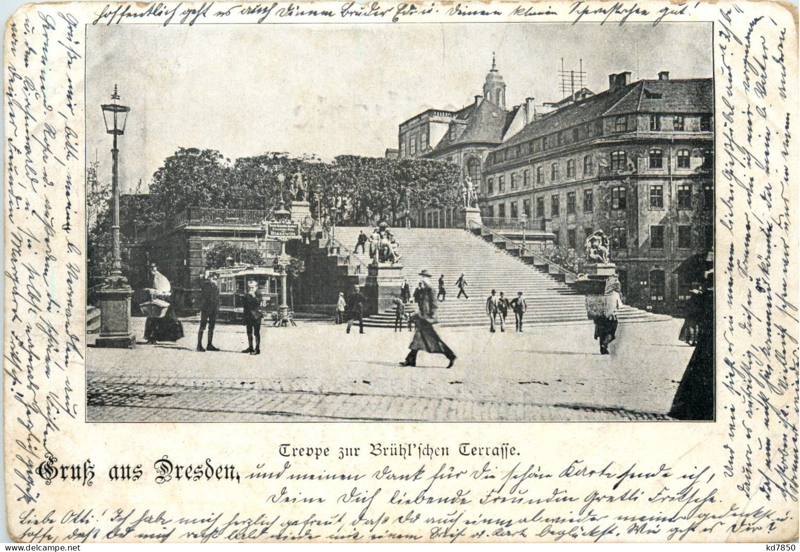 Gruss Aus Dresden - Treppe Zur Brühlschen Terasse - Dresden