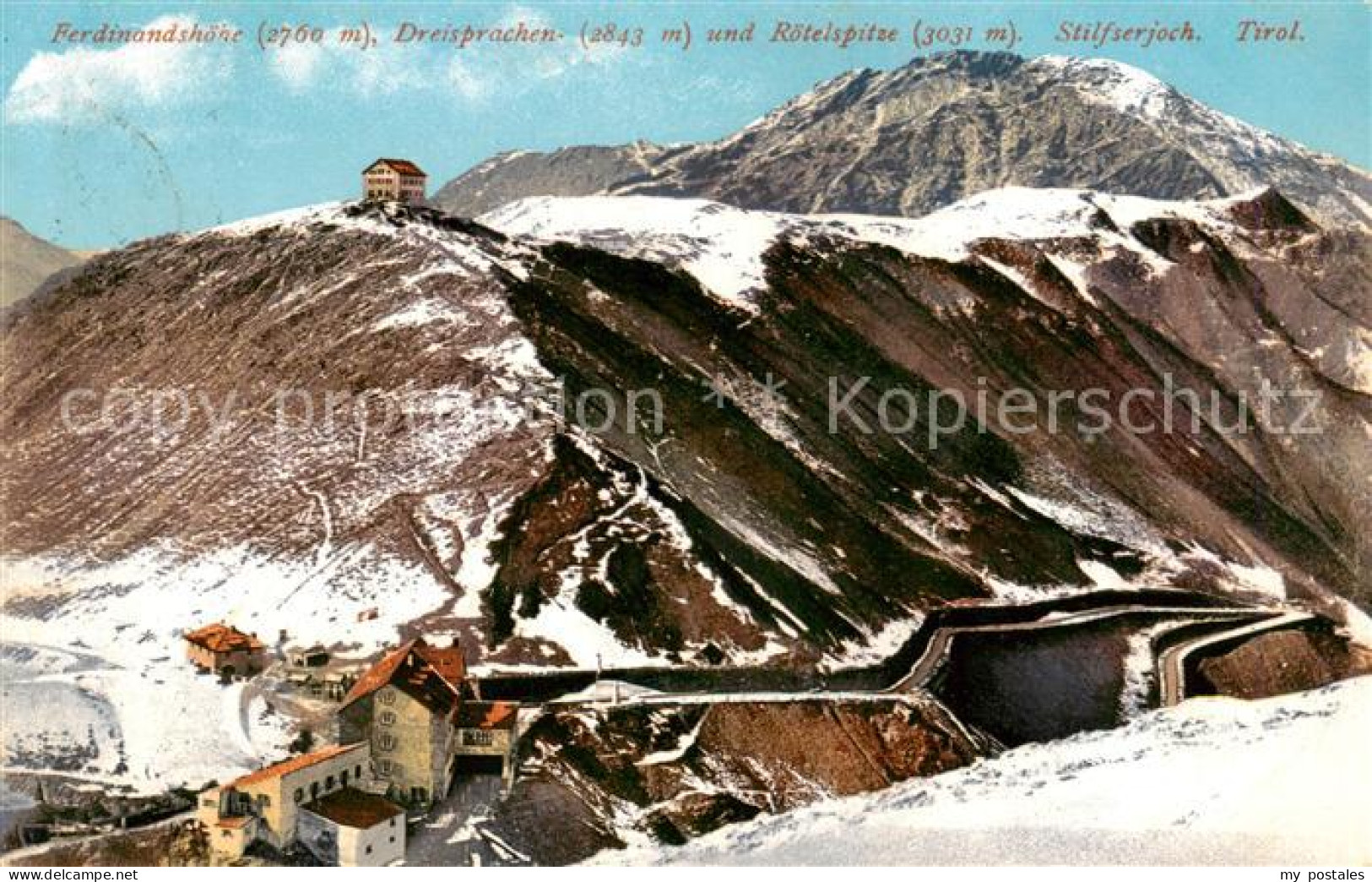 73823891 Stilfserjoch 2750m Passo Dello Stelvio IT Ferdinandshoehe Dreisprechen  - Sonstige & Ohne Zuordnung