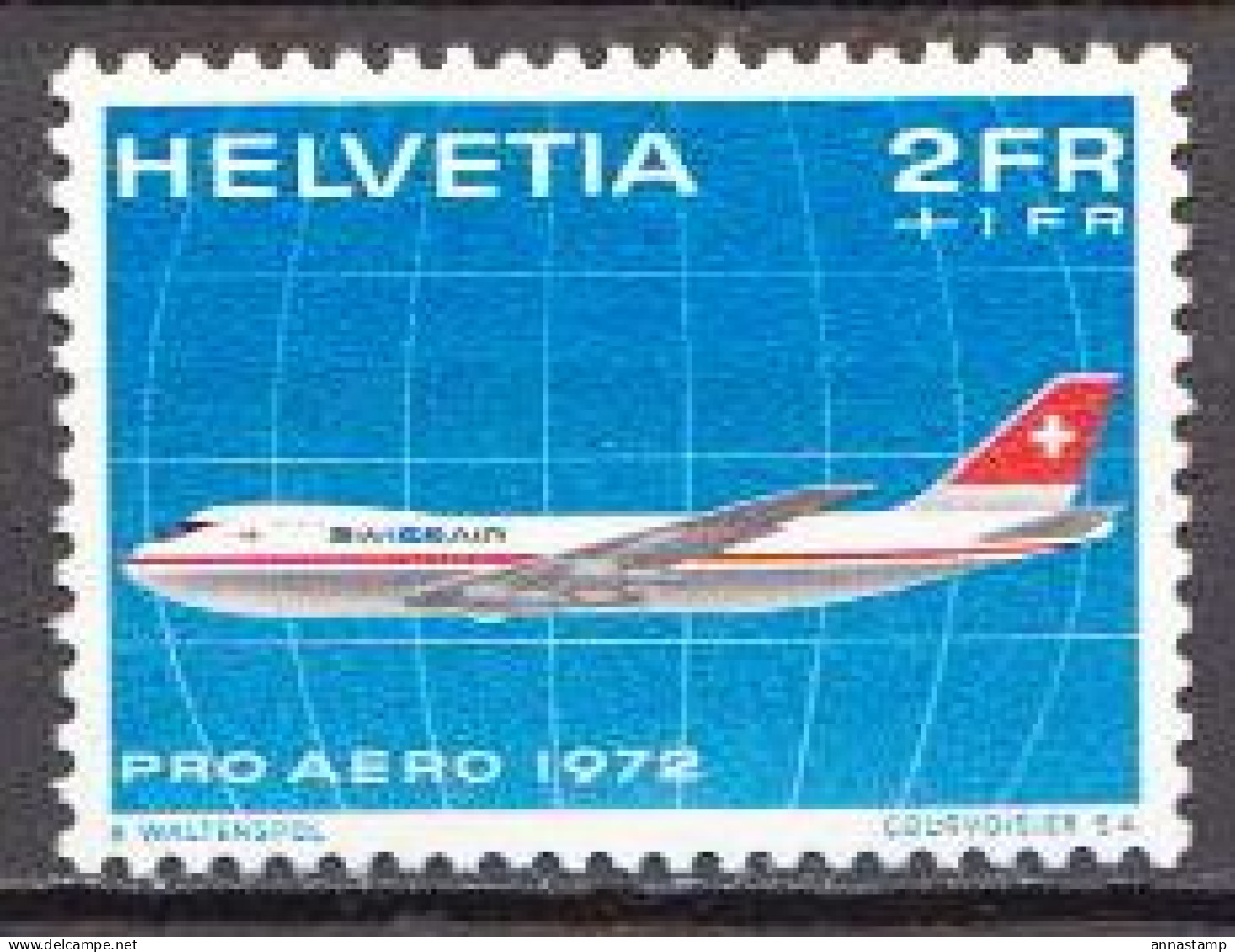 Switzerland MNH Stamp - Aerei