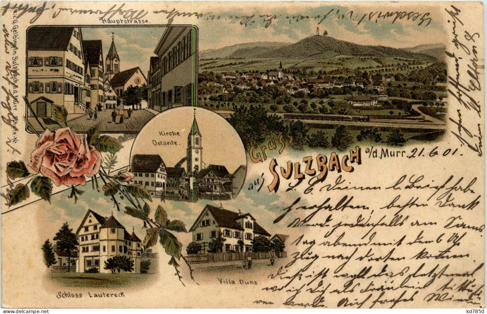 Gruss Aus Sulzbach - Litho - Waiblingen