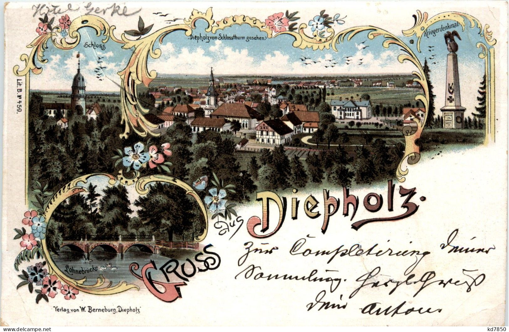 Gruss Aus Diepholz - Litho - Diepholz